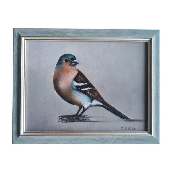 Eurasian chaffinch oil painting