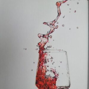 Red Wine Splashing In Glass