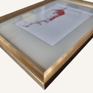 Red Wine Splashing In Glass